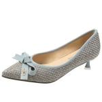 Pointed Head Lady Shallow Mouth Business Elegant High Heeled Shoes Patchwork