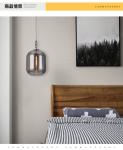 Glass industrial style bar chandelier living room bedroom study wax gourd