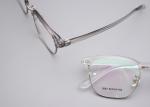 Translucent TR And Metal Browline Glasses Frame Custom Logo 3537