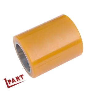 Quality Electric Forklift Tyred Polyurethane Rubber Wheels 85x105x55mm wholesale