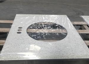 Quality Meduim Grain Solid Surface Quartz Countertops , Commecial Quartz Composite Countertops wholesale