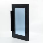 Matte Black Kitchen Cabinet Aluminum Frame For Cabinet Door Glass
