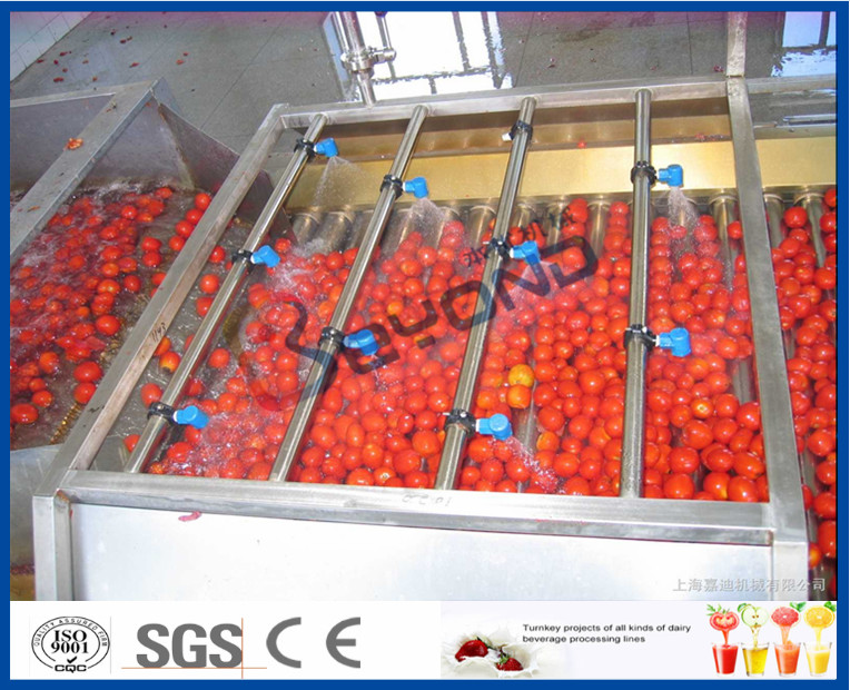 SUS304 Automatic Tomato Processing Line For Tomato Paste Making