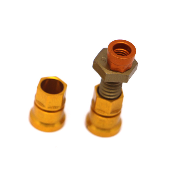 Milling CNC Brass Parts Black Oxide Coating Brass Connector Bolts