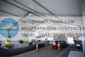Quality One Lane Drive Hospital Tent Through Coronavirus Screening Facility wholesale
