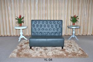 Quality Restaurant leather booth two seat sofa (YL-04) wholesale