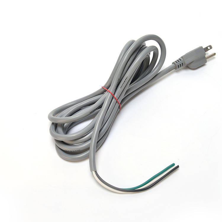 Commercial ETL Power Cord 14 AWG Open Ended for Laptop 15A NEMA-15P 3 Phase Plug Extension Cord Universal Socket Branded Power Cable