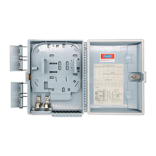 Indoor / Outdoor Fiber Optic Termination Box Plastic Housing 16 Ports SC Simplex