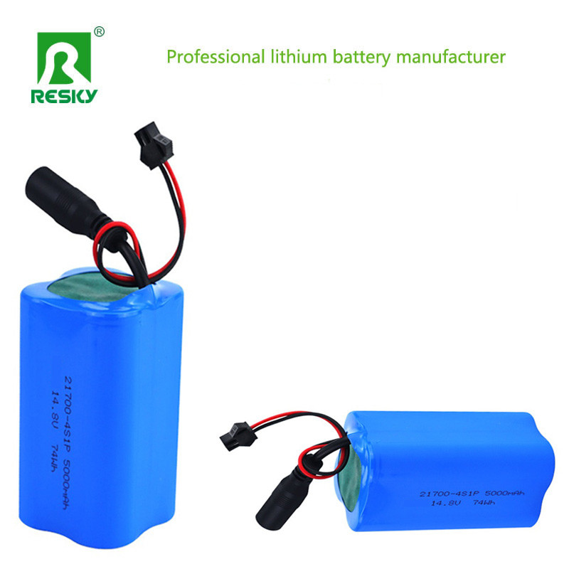 Rechargeable 21700 14.8v 5000mAh 74wh Solar Battery Li-Ion Battery Pack for Back Up Power DHL Shipping
