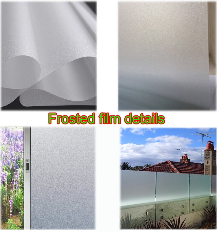 Lamination Frosted Decorative Vinyl Window Film Enviromental Protection
