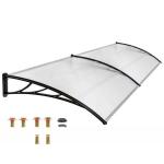 Aluminium Profile Connecting Parts 600*600mm Grey Polycarbonate Canopy