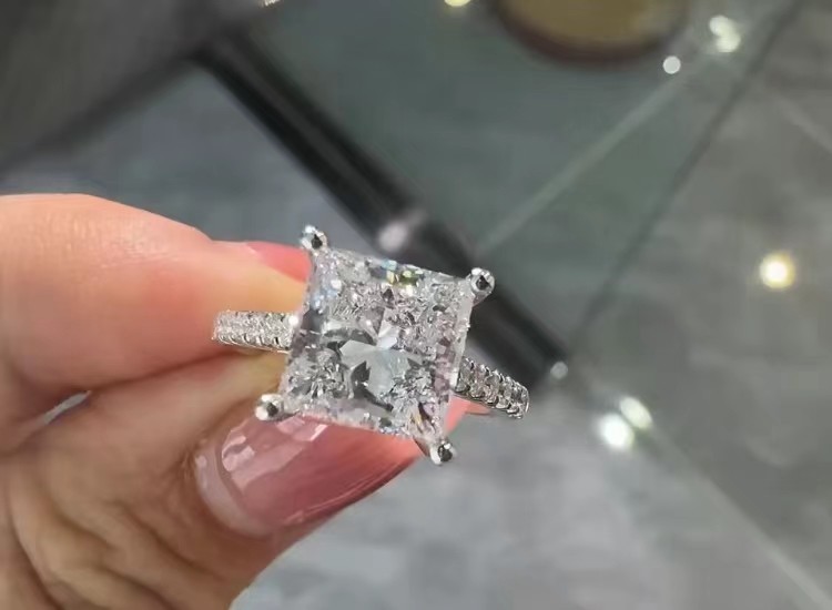 Lab Made Diamond Jewelry Princess Lab Grown Diamonds Jewlery Diamond Rings Stud Earrings