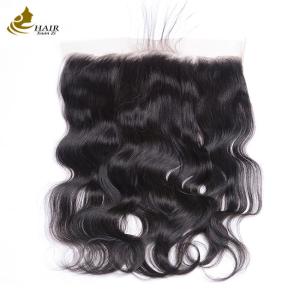 Quality 13x4 Frontal Human Hair Lace Closure Body Wave 1B wholesale
