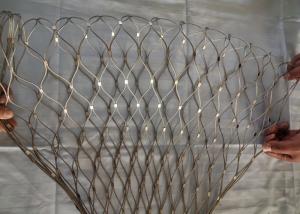 China Cable Mesh 20*20mm Wire Rope Mesh 7*19 Stainless Steel Rope Net on sale