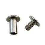 Custom Logo Double Cap Rivet for Bags Stainless Steel Brass Plastic Copper