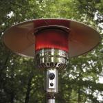 220 cm H Stainless Steel Silver Gas Flexible Radiant Patio Heater