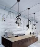 Nordic Pendant Lamp Z Words Music For Indoor Lighting Bar Bedroom kitchen