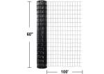 5 Ft PVC Coated Welded Metal Wire Mesh Fence 2X4 inch 14 Gauge