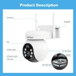 4G Smart PIR Human Tracking 2-Way Audio PTZ Camera With Waterproof IP 65