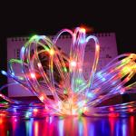 Outdoor Solid Tube 100 LED Christmas String Multi Color House And Yard Use