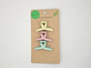Quality Colorful Small Plastic Hair Claws For Girls , Small Hair Claw Clips For Thin Hair wholesale