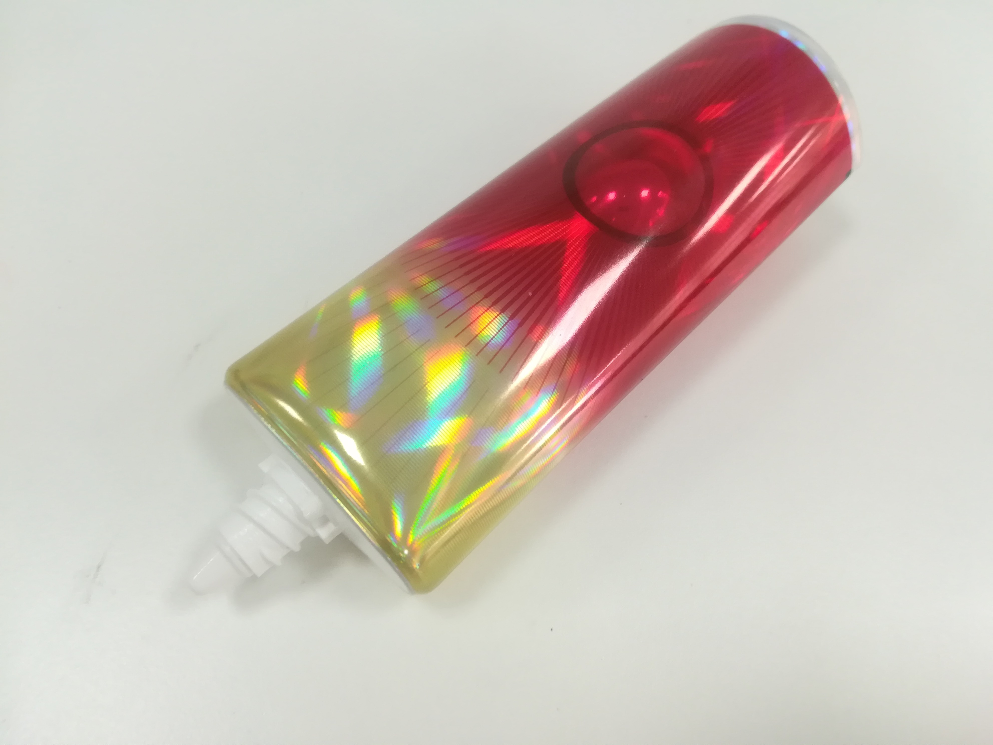 Holographic Aluminum Barrier Laminated Cosmetic Oval Tube Prolate Cat Eyes 3D Lens