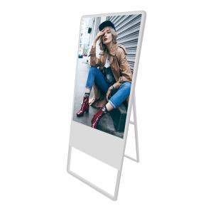 Quality 500nits 55&quot; Portable LCD Free Standing Digital Display Screens wholesale