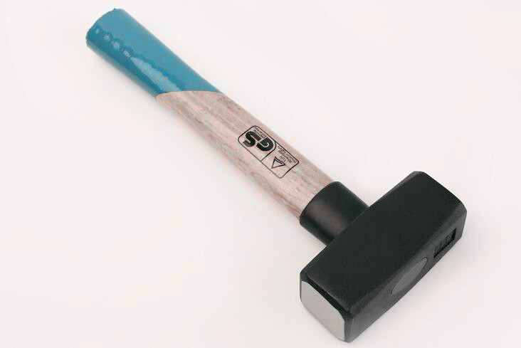 Good price German Type Stoning Hammer(XL-0059) with painted surface and color wooden handle