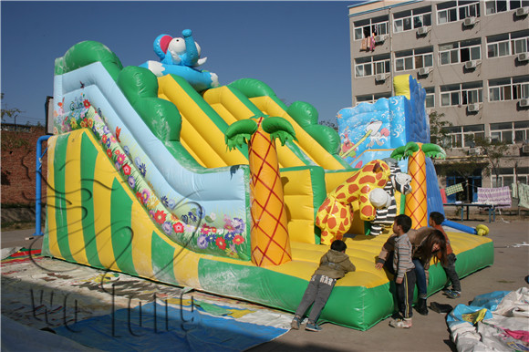 hot customized Jungle inflatable slide