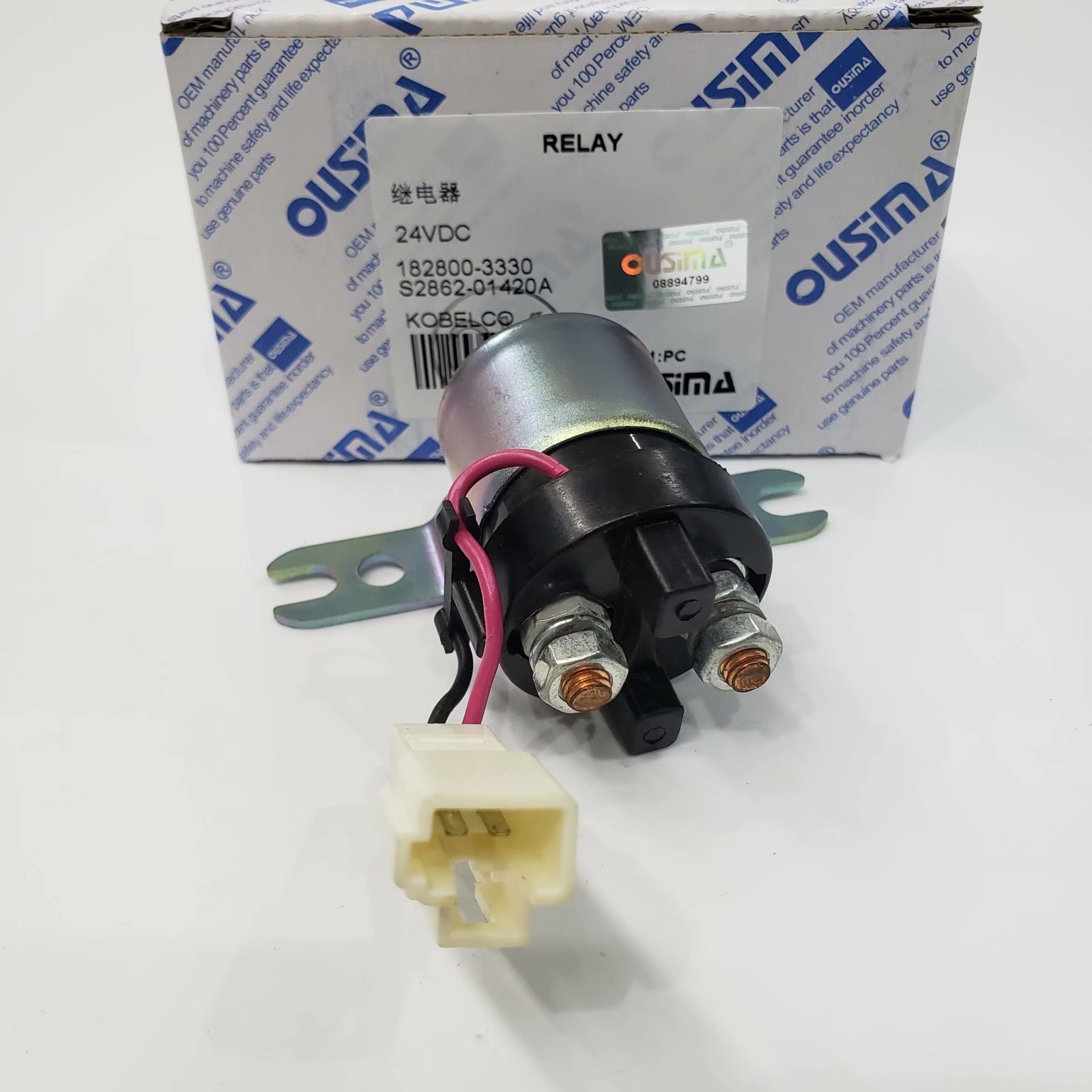 OUSIMA 182800-3330 S2862-01420A 24V 1828003330 Preheat Relay For Kobelco Excavator