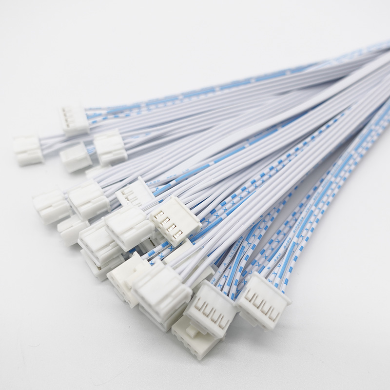 Customized Yellow JST Dupont Molex Connector Flat Cable Wire Harness for EURO Market