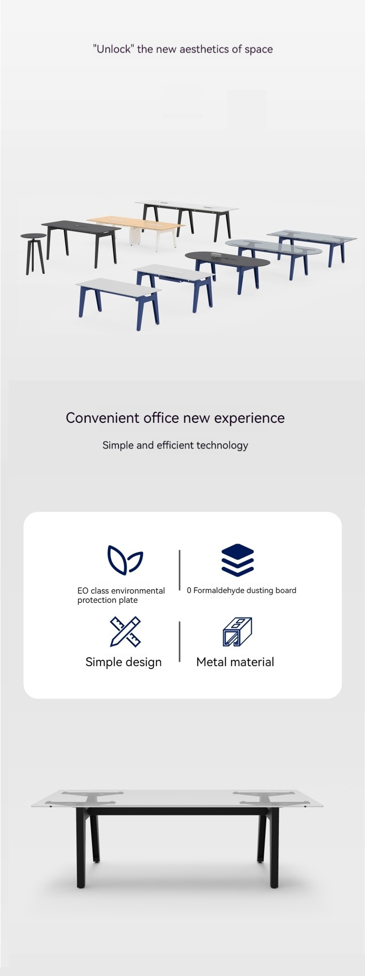 Mail Packing Modern Office Furniture for Executive Conference Table in Training Group