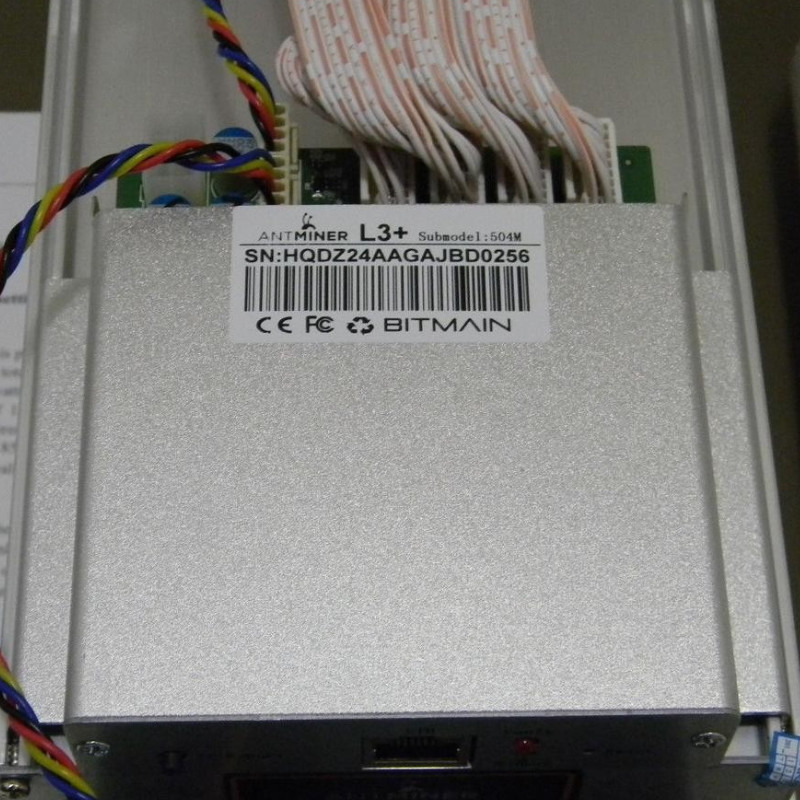BlockChain Litecoin Miner Machine 800W ASIC Bitmain Antminer L3+ 504mh/S