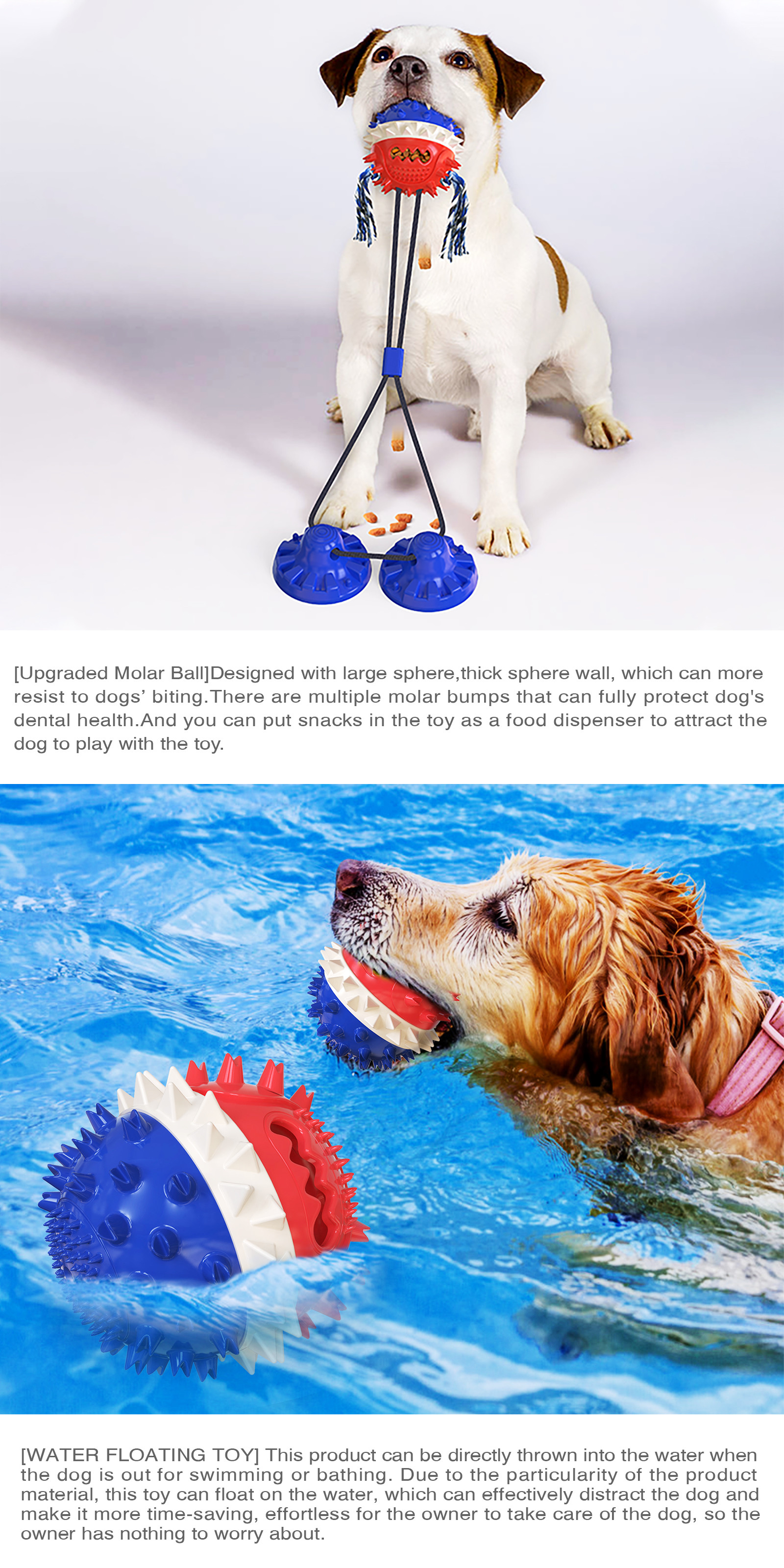 Tug Of War Interactive Pet Toys Teeth Cleaning Dog Chew Toy ODM Bite Resistant