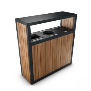 Quality 45L Outdoor Wooden Trash Can wholesale