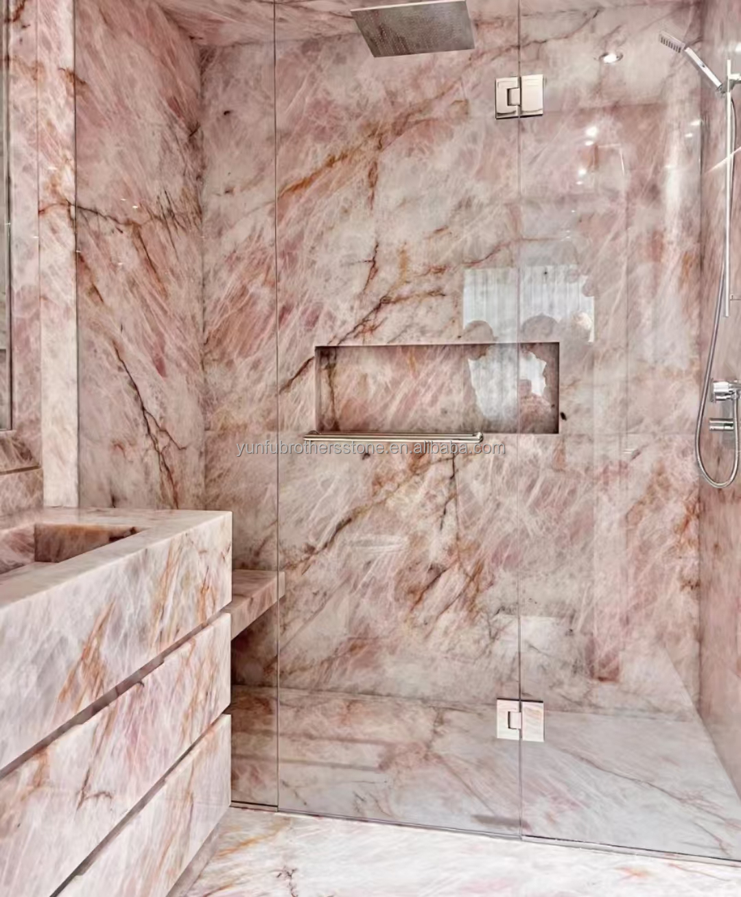Big Slab Honed Cristallo Marble Stone for Luxurious Modern Hotel Bathroom Sink Design