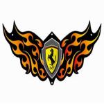 factory price light up el car sticker