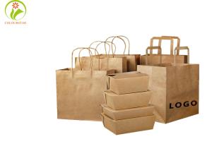 Quality C2S Artpaper Flexo Printing Kraft Paper Bag FSC Bakery Food Paper Bag wholesale