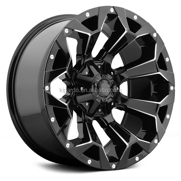 A356.2 Matte Black Polished 17inch Off Road Rims