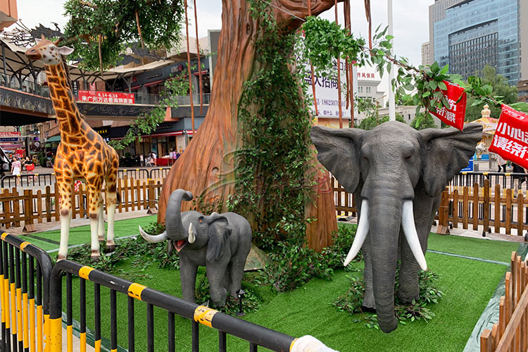Handmade Custom Fiberglass Products , Simulation Life Size Fiberglass Animals