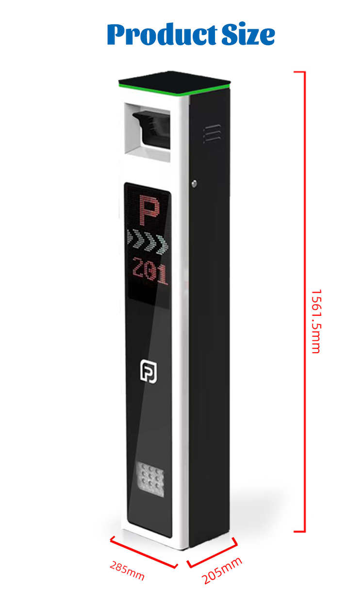 License Plate Recognition Parking System with 5MP LPR Camera and Barrier Gate