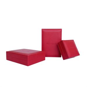 Quality Square Two Piece Cardboard Box Vintage Style Red Coin Box With Cream Inner wholesale