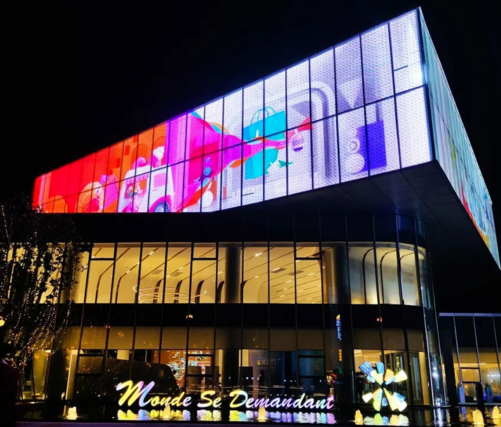 Window Glass Adhesive Outdoor Transparent Led Screen Display P8 P10 P16
