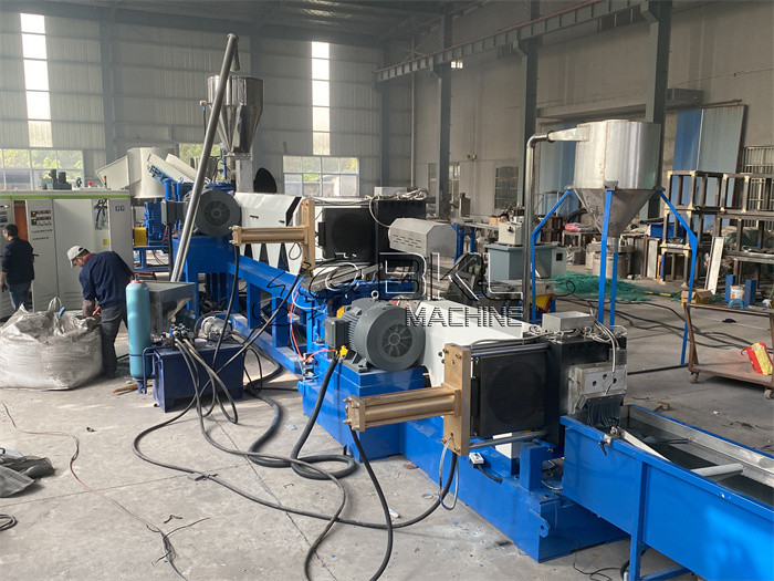 LDPE Plastic Granulating Line 38CrMoAl Pe Film Recycling Machine