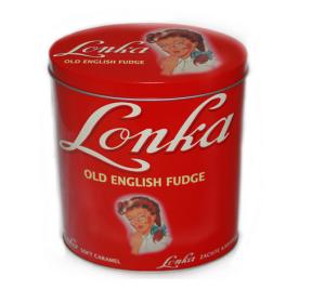 Quality Oval shaped red candy tin can wholesale
