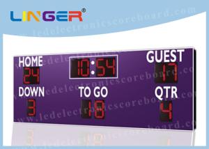 Quality Wireless Buttons Controller Box LED Football Scoreboard For American Football Club wholesale