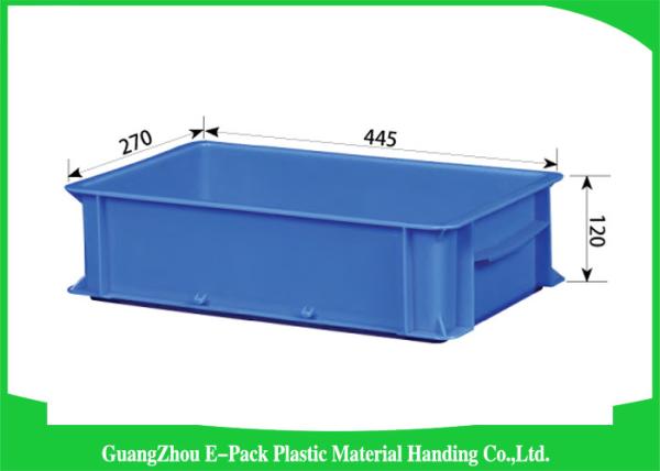 Supermarkets Large Plastic Storage Boxes , Durable Euro Storage Containers Food
