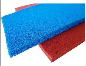 Quality Red Blue Silicone Sponge Sheet Food Grade Silicone Rubber Sheet Open Cell For Iron Table wholesale