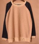 Ladies Color-blocked casual sweaters