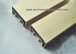 Quality Anodised Gold Aluminum Extrusion Sliding Door Track / Channel wholesale